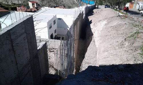 Construcción de muro